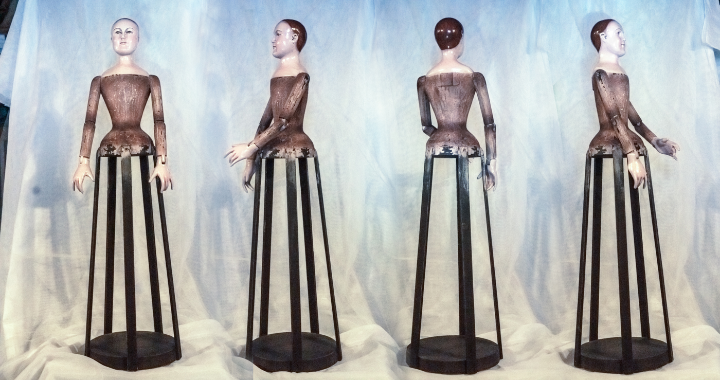 View of Santo, front, back, and sides.